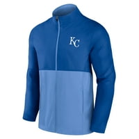 Мъжки фанатици марката Royal Light Blue Kansas City Royals Moon Shot Full-Zip яке