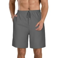 Генерични мъжки плажни къси панталони, леки и дишащи, модерни и персонализирани сиви