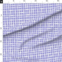 памучна тъкан от двора - Lilac проверете лилавата карирана ярка пастелна ръчна теглене на шахматна дъска персонализирана материя от Spoonflower