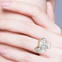 Хейхейъп Мода отваряне пръстен цирконий пръстен циркон Регулируеми пръстени пръстени Пънк Пръстени За Тийн Момичета
