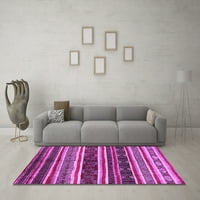Ahgly Company Indoor Square Oriental Pink Industrial Area Rugs, 7 'квадрат