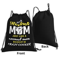 „M a taekwondo mom raidstring раница за училищни спортни плажни йога водоустойчива чанта за фитнес за жени мъже