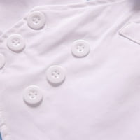 Деца малко дете бебе момичета дрехи пролет есен солиден памук риза с дълъг ръкав с дълги панталони джентълмен тоалети дрехи