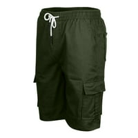 Hanas Mens Pants Мъжки летни ежедневни на открито ежедневни пачуърк джобове Горди спортни инструменти панталони армия зелени xxxl