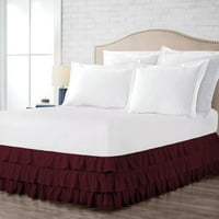 Много разрошено легло пола вино Олимпийски кралица размер Широтворен капка, мека двойна четка Качество на хотела Качествено легло пола с пола