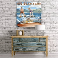 Езерото Big Bear, Калифорния, сцена на водни ски