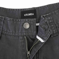 Krumba Men's Pottom Pigment боядисване на открито ежедневни товарни къси панталони сив размер 46