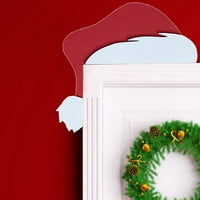 Коледна рамка за декорация на рамката на вратата Коледно Дядо Коледа Номер на вратата на вратата Висящ орнамент