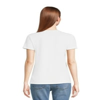 Истинска дамска тениска с къс ръкав, Размери ХС-3ХЛ