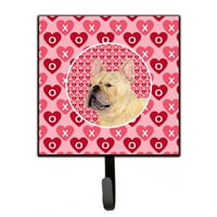 Carolines Treasures SS4485SH French Bulldog Hearts Love and Valentines Day Portrait Leash или Key Holder, 7HX4.25W