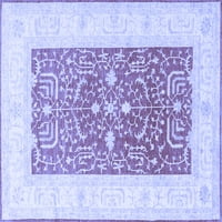 Ahgly Company Indoor Rectangle Oriental Blue Traditional Area Rugs, 3 '5'
