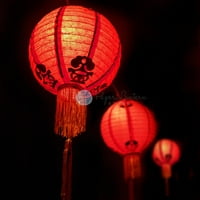 Квазимун 30 Традиционен китайски фенер w от пискюл от Paperlanternstore