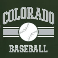 Wild Bobby City of Colorado Baseball Fantasy Fan Sports Мъжки танков връх, горски зелено, X-Large
