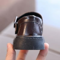 Penkiiy пролет и есенни момичета униформени обувки производителност ежедневни обувки малки кожени обувки Toddler Sandals Wonder 10-10. Години кафяви на клирънс