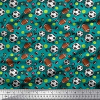 Soimoi памучна патица тъкан за крикет топка, ръгби и футболни спортни печатни тъкани от двор