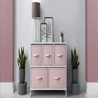 Скрин Sorbus с чекмеджета - сандък за съхранение на мебели за деца, тийнейджъри, спалня - розово