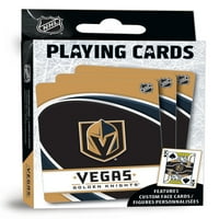 Официално лицензирани лицензирани NHL Las Vegas Golden Knights игрални карти - картичка за възрастни
