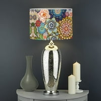 Ретро Цветя абажур за домашен декор модерен абажур, есенни абажури покритие за подова светлина, ПВЦ Плат нощно шкафче лампа малка