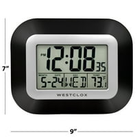 Стенни часовници с дата, ден и температура