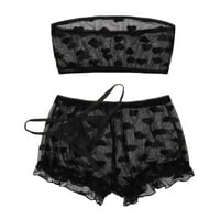 Zuwimk бельо за жени, плюс размер бельо за жени Mesh Maxi Nightdress Strappy Exotic Senswear Sidets Clis Black, XXL