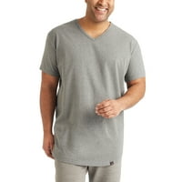 Стронгсайд облекло в деколте тениска за мъже-къс ръкав голяма и висока риза