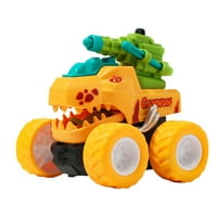 Dinosaur Toy Car Press за изхвърляне на инерция Играчка за офроуд превозни средства за деца подаръци