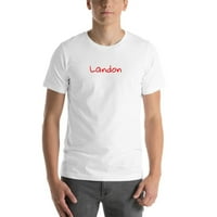 2xl ръкописна памучна тениска с къс ръкав от Landon от неопределени подаръци