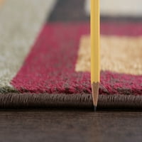 Съвременен килим) Абстрактен Многоцветен вътрешен комплект Лесен за почистване