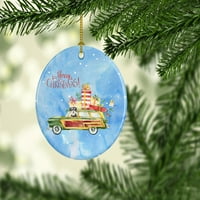 Весела Коледа Шнаузер Керамичен орнамент