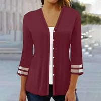 Kiplyki Womens Fall Cardigan Clearance Quarter leaved Releved Button Jacket