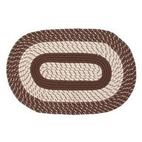 Двуцветен кънтри килим от Оукридж ШЛ-22 90-шоколад