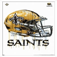 New Orleans Saints - Плакат за стена на капене, 14.725 22.375