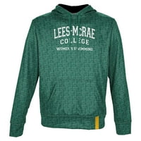 Мъжки просфера Зелена Lees-McRae Bobcats Женско плуване на име капка пуловер качулка