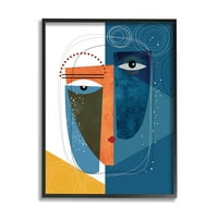Ступел индустрии модерни лицето абстракция контрастиращи Деко очите форми, 20, проектиран от Ишита Банерджи