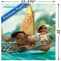 Disney Moana - Групов стенен плакат с бутални щифтове, 22.375 34