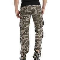 BadyMincsl Мъжки панталони Продаване Продажба Мъже много джоба бутон с цип Карго панталони Камуфлажни спортни панталони на открито панталони панталони