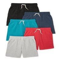 Плетени Къси Панталони За Момчета, 5-Пакет, Размери 4 - И Хъски