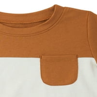 Уондър Нейшън бейби Бойс ватирано бомбер яке, Джогъри и тениска, комплект Екипировка, размери 0 3 месеца