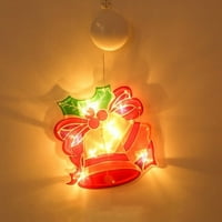 Marbhall Christmas Sucker Lights LED Декоративна новост 3D светлини за прозорци за прозорци