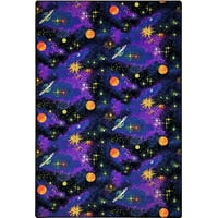 Space Explorer 6 '9' килим за флуоресцентно на цвета