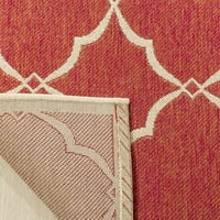 Открит ИНД125К Липа колекция червен крем килим