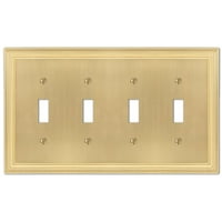 Amerelle 98T4SB DARTRY SHANPLATE, TOGLE, CAST METAL, SATIN BRASS за 1 пакет