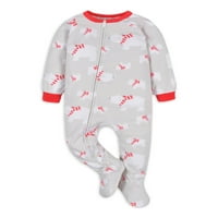 Гербер бебе & малко дете момче Микрофлийс одеяло спален пижама, 2-пакет, размери 0 3М-5т