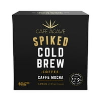 Cafe Agave Spiked Cold Brew Caffe Mocha, 6. fl oz, брой