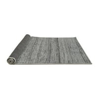 Ahgly Company Indoor Rectangle Abstract Grey Modern Area Rugs, 6 '9'