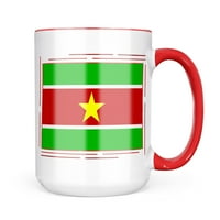 Неонблон Суринам флаг чаша подарък за любителите на кафе чай