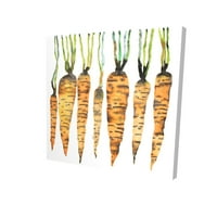Акварелни моркови - Печат върху платно