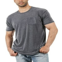 Saodimallsu мъжки мека тениска небрежна къса ръкав Леки основни тениски големи и високи