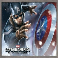 Marvel - Капитан Америка - Зимният войник - Плакат за стена на щит, 22.375 34