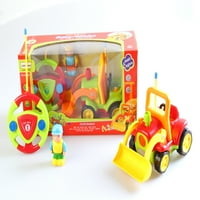 Playworld Gobbles of Giggles 4 Карикатура RC Construction Truck играчка за малки деца - зелено